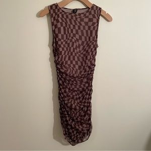 Urban Outfitters ruched mini dress